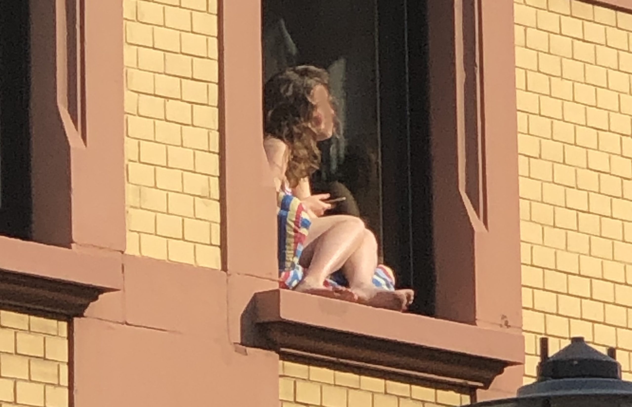 girl on the window